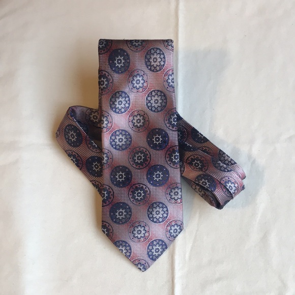 MURANO Medallion Print SILK TIE *Hand Tailored* - Picture 8 of 12